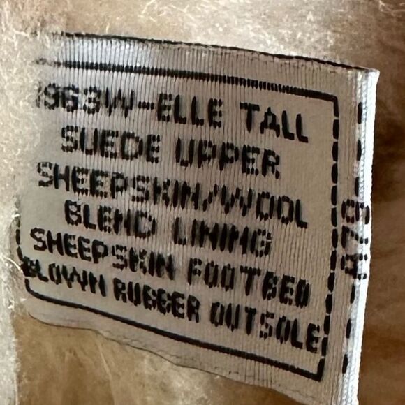 Bearpaw Elle Tall Suede leather sheepskin Boots Women’s size 9/EU 40 - Picture 10 of 10